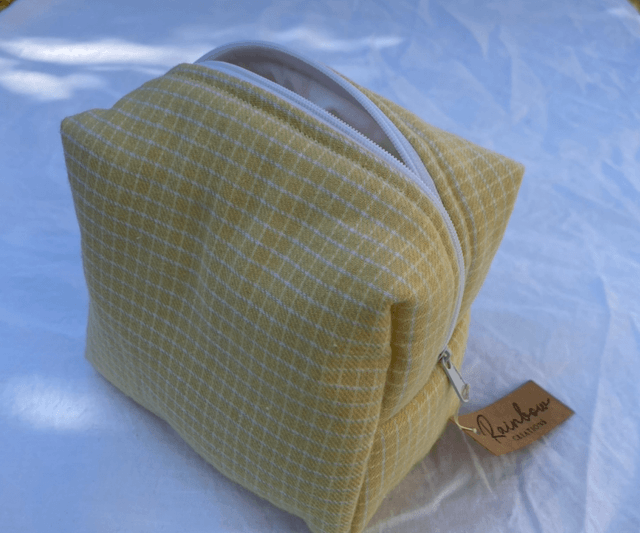 Petite trousse - Vichy jaune
