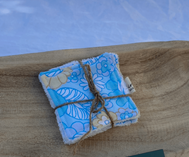 Lot de coton vintage bleu 