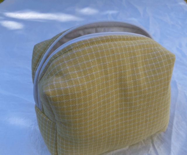 Petite trousse - Vichy jaune