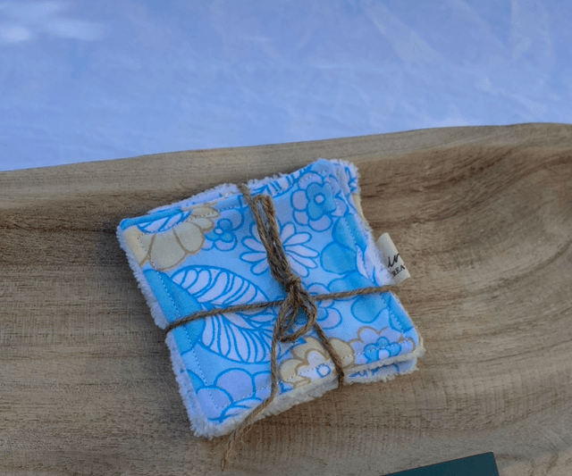 Lot de coton vintage bleu 
